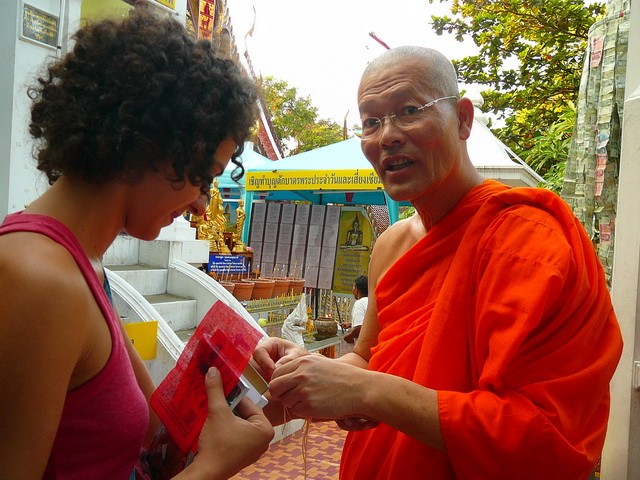 Монахи, Тайланд, Бангкок