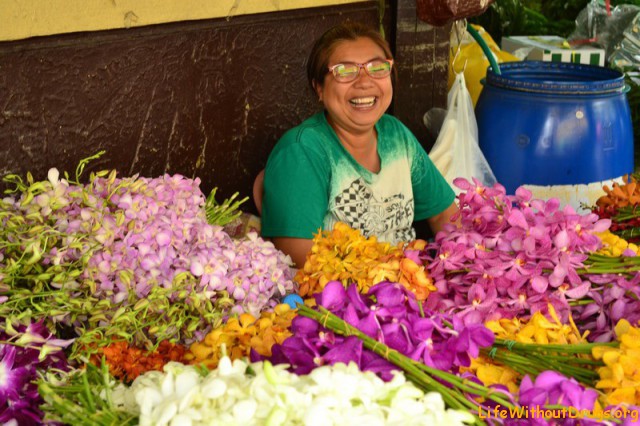 Цветочный рынок в Бангкоке