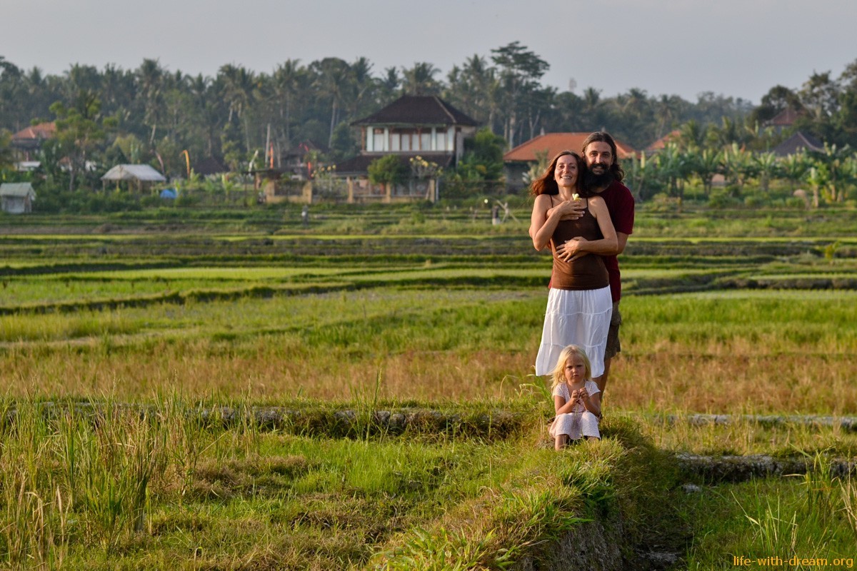 Наш дом на Бали в рисовых полях Убуда