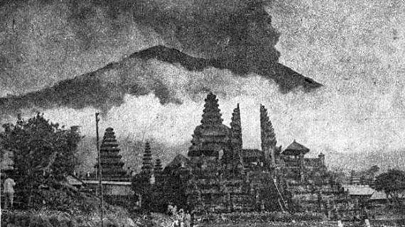 Извержение вулкана Агунг в 1963 году. Хронология событий, рассказы очевидцев.